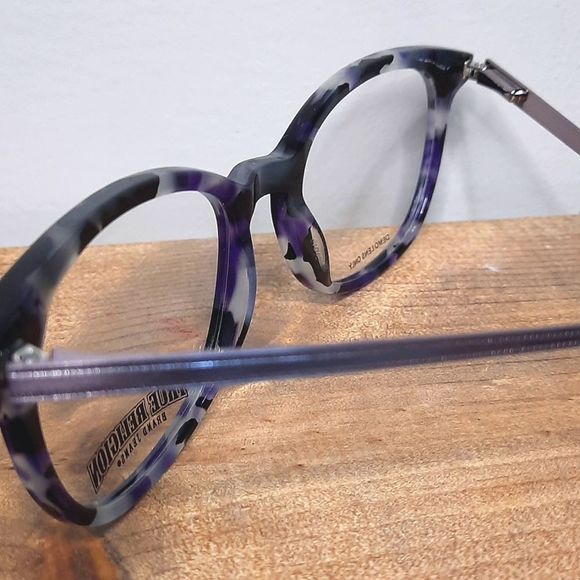 NEW prescription-ready Eyeglass Frame, purple glasses lightweight NICE 50-19-140 - Picture 5 of 6